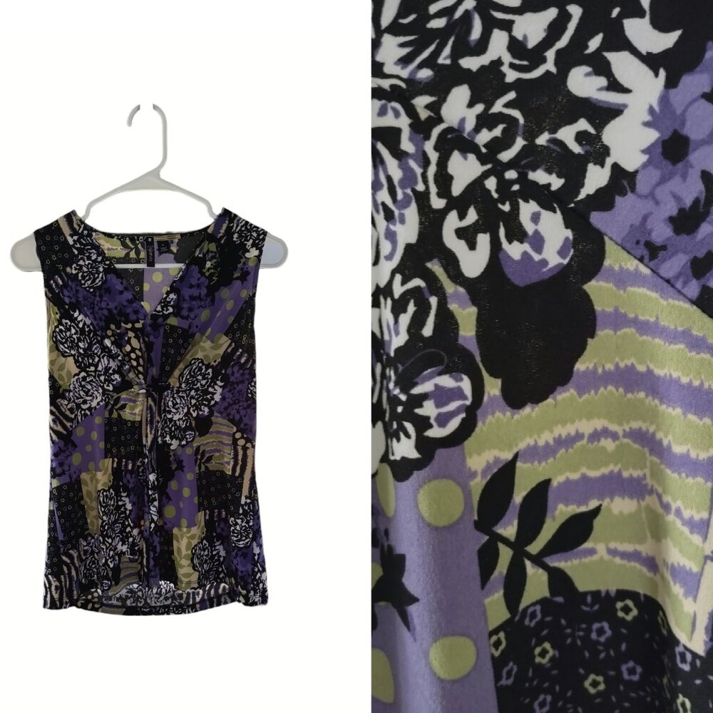 Relativity Sleeveless Stretch Dressy Top Size S